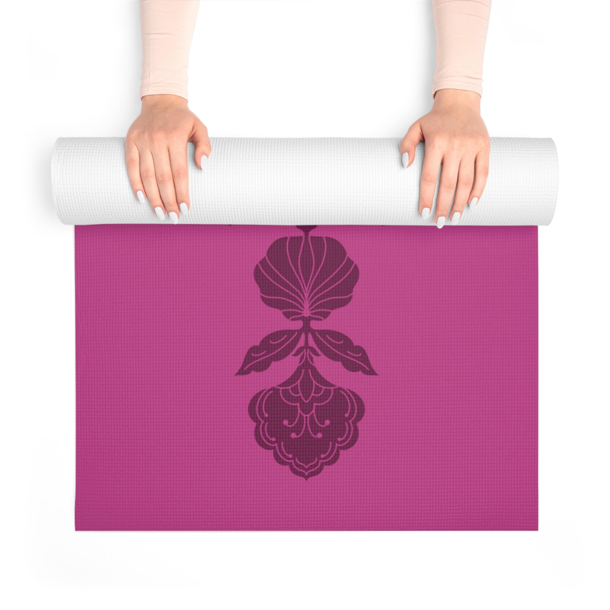 Pink Lotus Yoga Mat