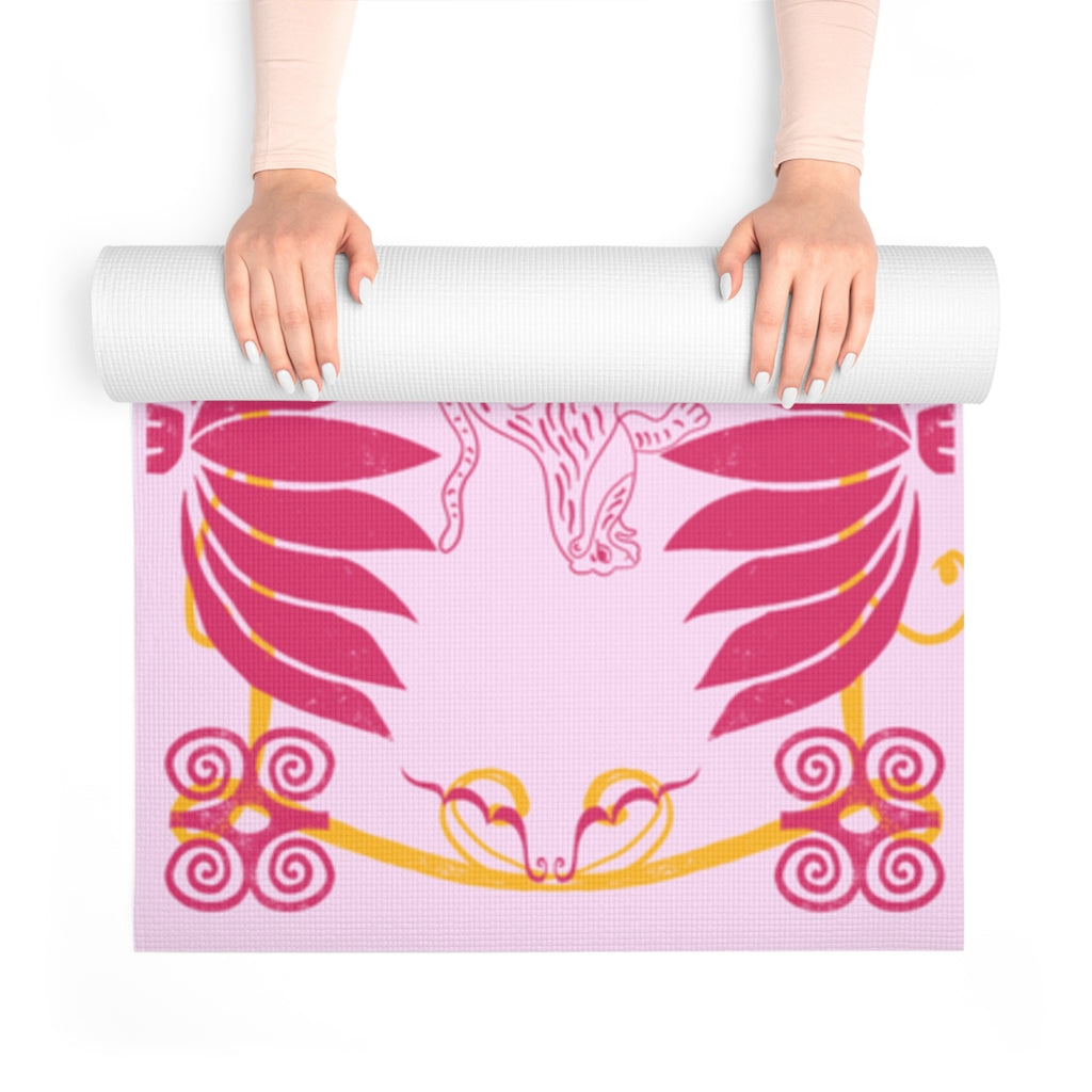 Tiger Lotus Spring Pink Yoga Mat